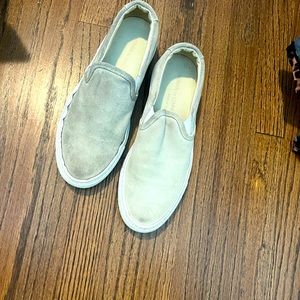 Common projects women’s suede slip on sneakers.